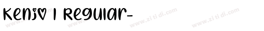 Kenjo I Regular字体转换